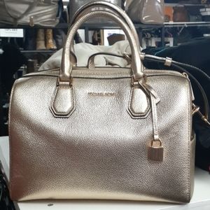 Michael Kors Purse Gold Boston Bag